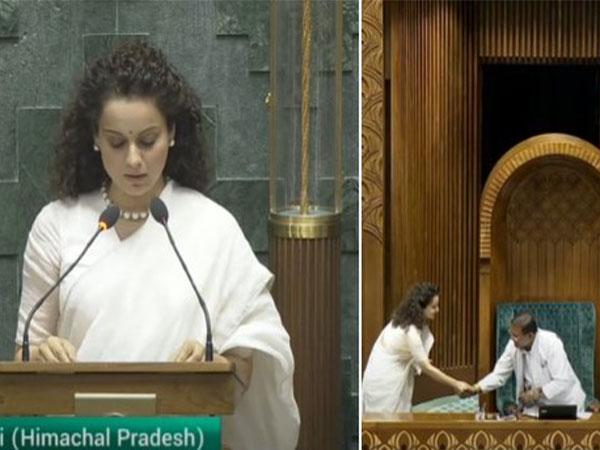 Kangana Ranaut takes oath as MP in 18th Lok Sabha session