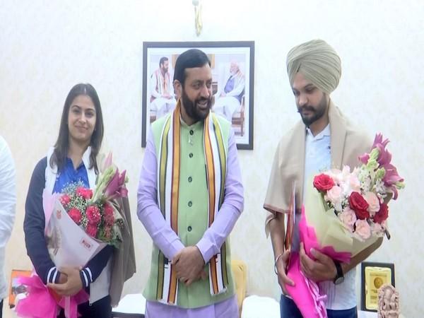 Manu Bhaker and Sarabjot Singh Win Bronze, Meet Haryana CM Nayab Singh Saini