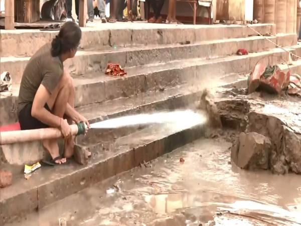 Varanasi Residents and NGOs Clean Ganga Ghats for Upcoming Festivals