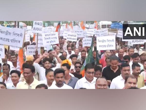 Assam Minister Pijush Hazarika Leads Protest Against Congress Leader Priyank Kharge's Remarks on Semiconductor Project