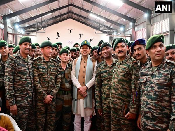 Uttarakhand CM Dhami Celebrates Diwali with Garhwal Rifles Soldiers in Lansdowne