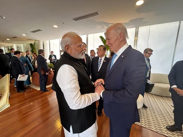 "Always a delight": PM Modi meets President  Biden at G20 Summit in Brazil