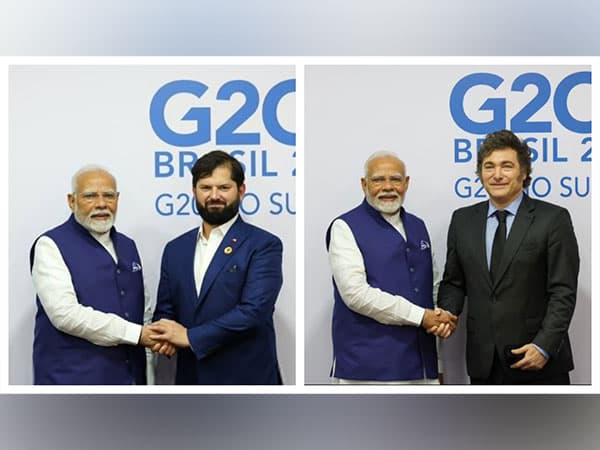 PM Modi Meets Chilean and Argentine Presidents at G20 Summit in Rio