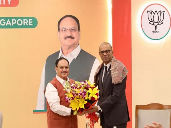 Nadda meets Singapore's ruling party delegation, share's BJP's "ideological values"