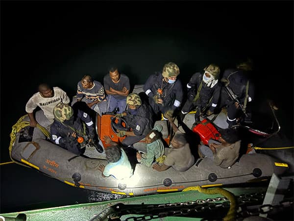 Indian Coast Guard rescues seven fishermen from Pakistan Maritime Security Agency 