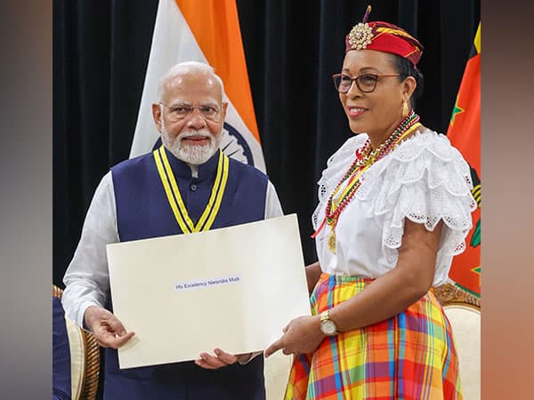 PM Modi Honored with Dominica's Highest National Award by President Sylvanie Burton