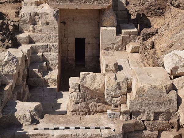 Remains of a Ptolemaic temple uncovered in Sohag