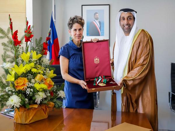 UAE President confers Zayed Second Medal on Minister of Environment of Chile