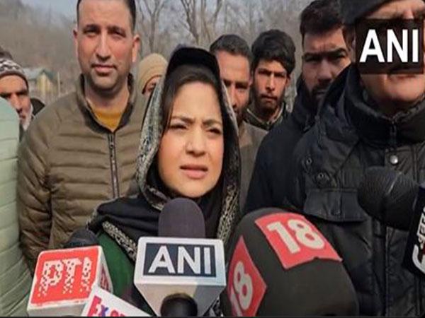 Iltija Mufti Protests Against Railway Line in Anantnag, Jammu and Kashmir