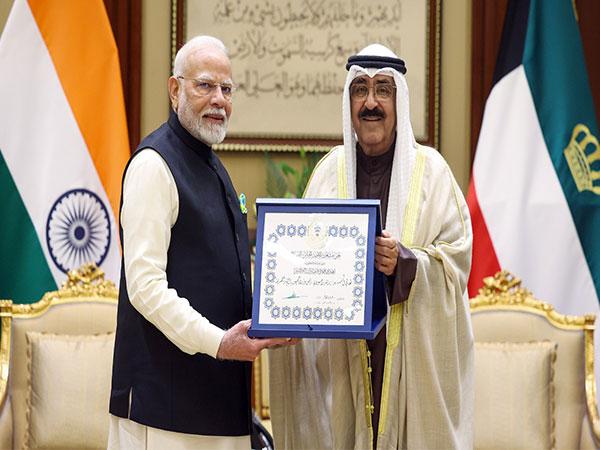 PM Narendra Modi Receives Kuwait's Highest Honor 'The Order of Mubarak Al Kabeer'