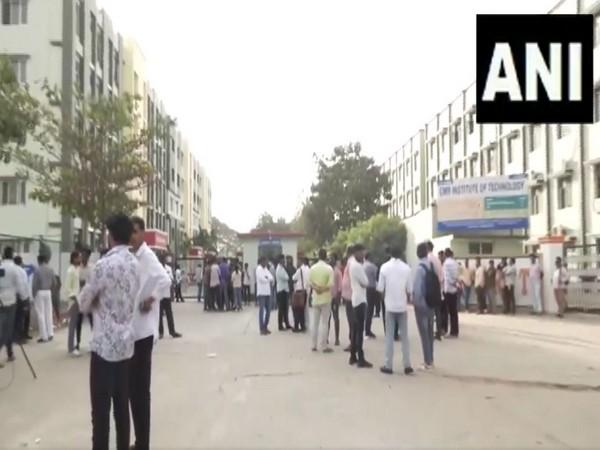 Female Students Protest at CMR Engineering College Over Alleged Bathroom Recording