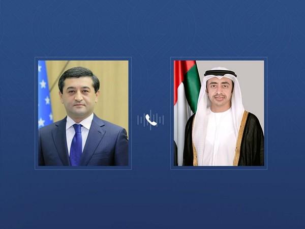 Sheikh Abdullah bin Zayed Al Nahyan and Bakhtiyor Saidov Discuss UAE-Uzbekistan Cooperation