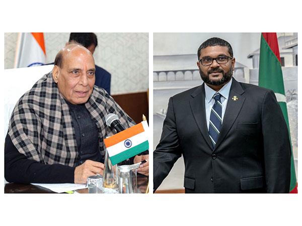 Rajnath Singh and Maldives Defence Minister Mohammed Ghassan Maumoon to Discuss Defence Cooperation in New Delhi