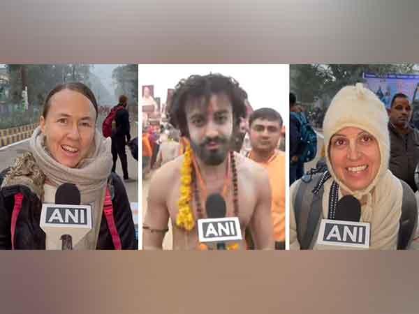 Devotees from Around the World Gather at Maha Kumbh Mela in Prayagraj