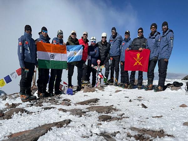 Indian, Argentine armies successfully summit Mt Aconcagua on 'Army Day 2025'