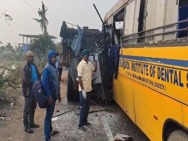 Andhra Pradesh: 2 dead, several injured as bus collides with stationary lorry