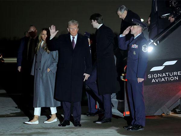 US President-elect Trump, wife Melania attends fireworks at golf club