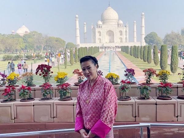 Queen Mother of Bhutan, Queen Ashi Tshering Yangdon Wangchuck visits the Taj Mahal