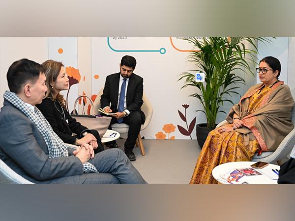 Smriti Irani highlights philanthropy's role in women-led development at WEF 2025