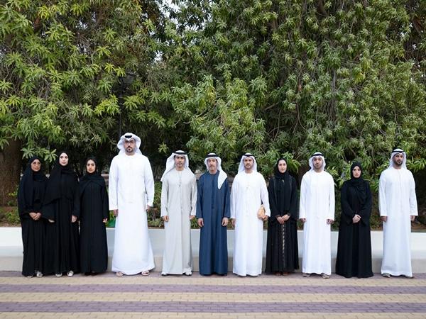 Hazza bin Zayed receives ECSSR delegation